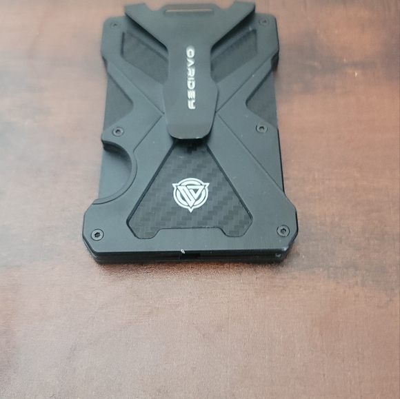 Oaridey Men's Ultra-Thin Aluminum Wallet with RFID Blocking, Black, 15 Card Slot - Picture 2 of 6